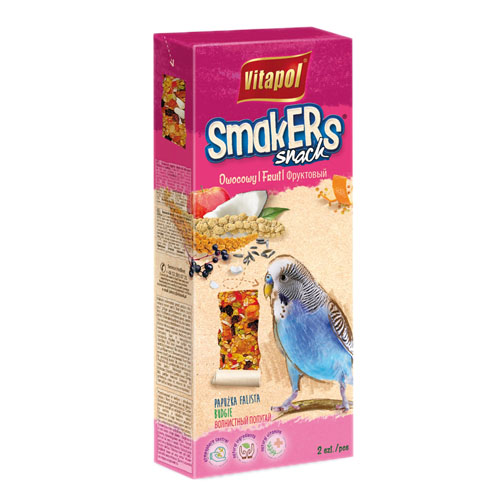 Vitapol smackers frugtstænger. fuglesnacks 2 stk. 90 g.