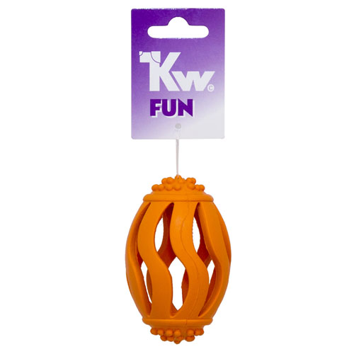 KW Fun gummi rugbybold med hul 12 cm
